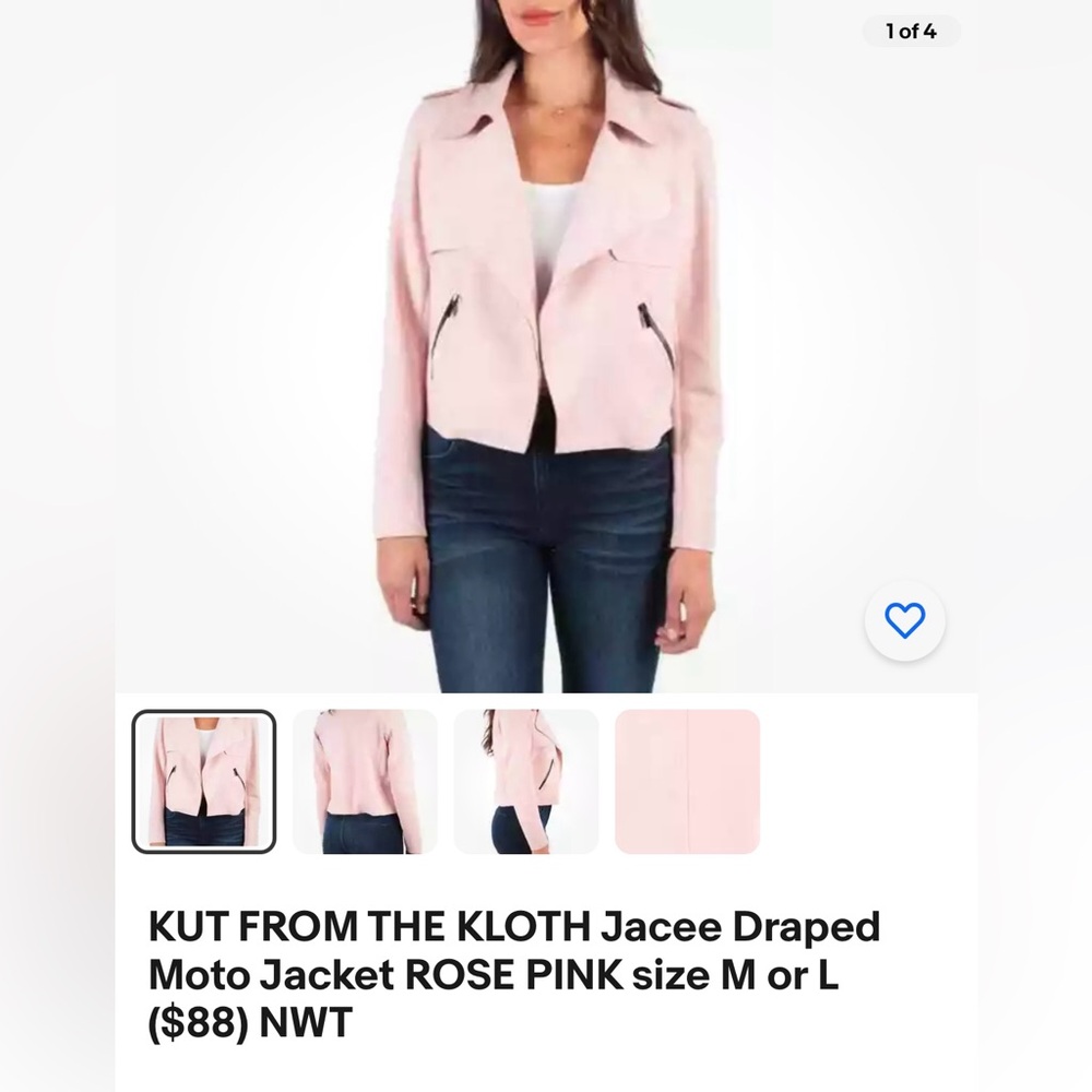 Kut from the Kloth Jacee draped moto jacket